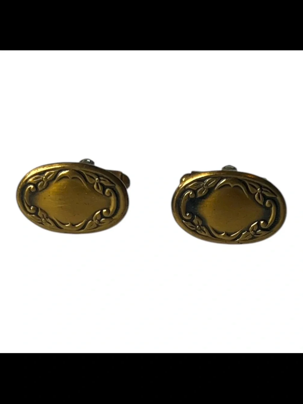 Shields 50s Vintage Fifth Avenue Gold Tone Cuff Links